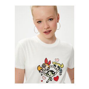 Koton Power Puff Girls T-Shirt Printed Licensed Short Sleeve Crew Neck