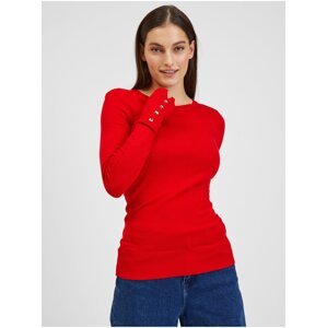 Orsay Červený dámský lehký svetr - Dámské