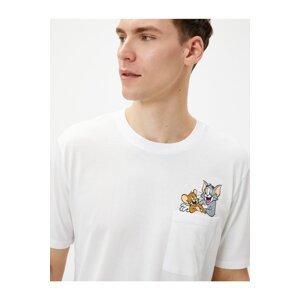 Koton Tom And Jerry Pocket T-Shirt Licensed Printed