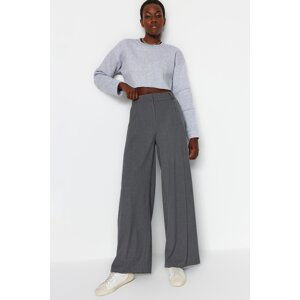 Trendyol Anthracite Palazzo/Extra Wide Leg Woven Trousers