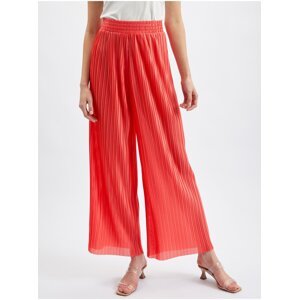 Orsay Červené dámské široké kalhoty - Dámské