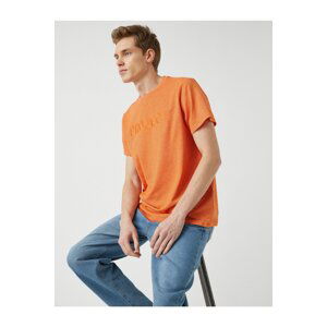 Koton Embroidered Striped T-Shirt