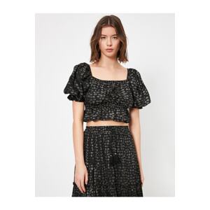 Koton Patterned Crop Blouse