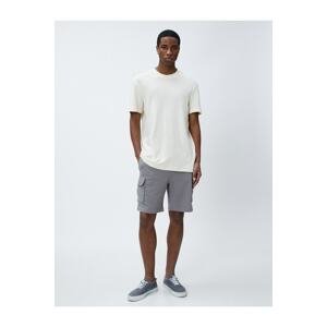 Koton Cargo Shorts Slim Cut with Pocket Detail and Lace Waist