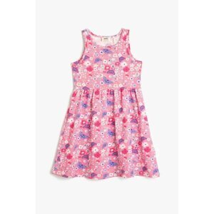 Koton 3skg80050ak Girls' Dress, Pink Patterned