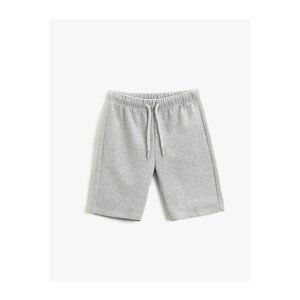 Koton Tie Waist Basic Shorts Textured