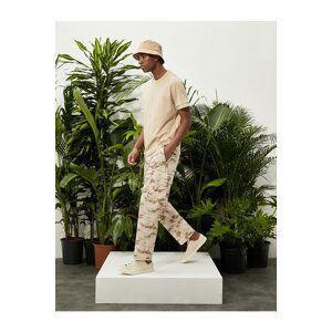 Koton Cargo Pants Camouflage Printed Pocket Detail Laced Waist