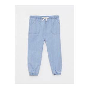 LC Waikiki Basic Baby Girl Jeans with Elastic Waist.