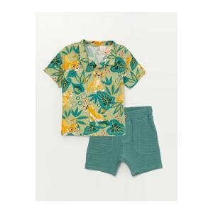 LC Waikiki Baby Boy The Lion King Printed T-Shirt And Shorts 2-Pair Set