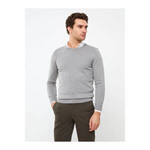 LC Waikiki Men's Basic Crew Neck Long Sleeve Knitwear Sweater