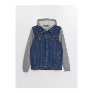 LC Waikiki Boys' Jean Jacket with a Hooded