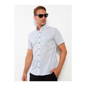LC Waikiki Men's Slim Fit Short Sleeve Oxford Shirt