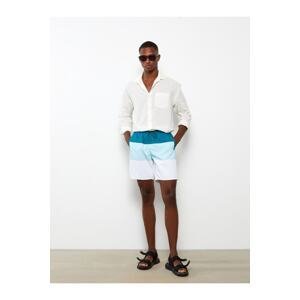 LC Waikiki Knee-Length Men's Color Block Beach Shorts