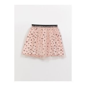 LC Waikiki Girl's Skirt With Elastic Waist Patterned Pattern