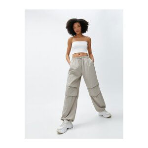 Koton Loose Parachute Trousers with Fold Detail.