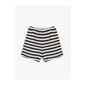Koton Crochet Shorts Elastic Waist