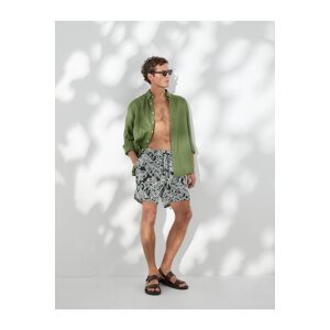 Koton Swim Shorts Floral Lace Waist Pocket