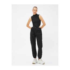 Koton Cargo Trousers Pocket Detailed Stopper Elastic Waist