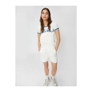 Koton Denim Overalls Gardener Pocket Detailed Strap