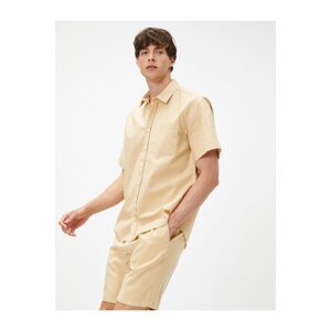 Koton Shirt - Beige - Slim fit