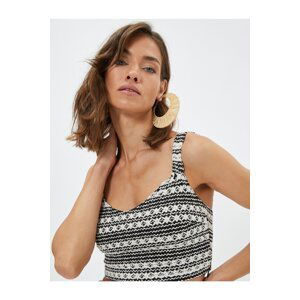 Koton Melis Agazat X Cotton - Straps Crop Singlet