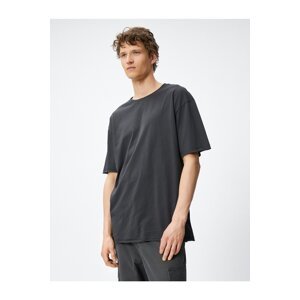 Koton Oversize T-Shirt Basic Half Sleeve Crew Neck