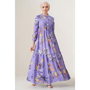 Bigdart 2144 Judge Collar Hijab Dress - A. Lilac