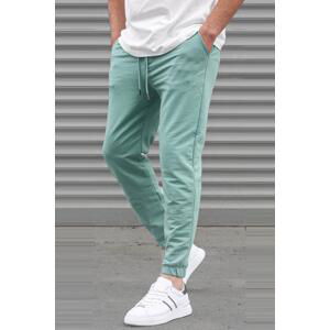 Madmext Green Basic Men's Tracksuits With Elastic Legs 5494