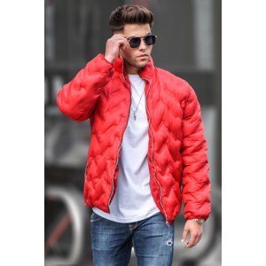Madmext Red Puffer High Neck Coat 5701