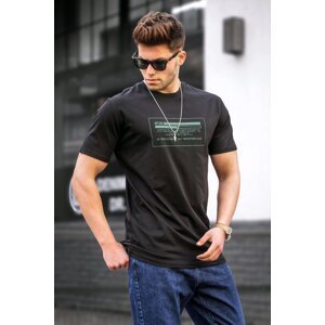 Madmext Men's Black T-Shirt 5389