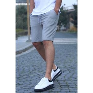 Madmext Dyed Gray Basic Men's Shorts 5438