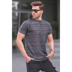 Madmext Patterned Basic Smoky Men's T-Shirt 6096