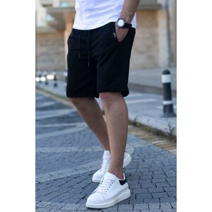 Madmext Men's Double Pocket Regular Fit Shorts 4842 Black