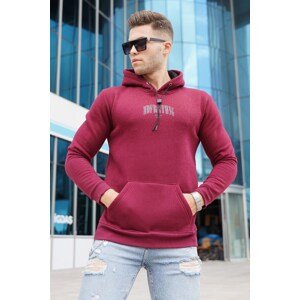 Madmext Maroon Hooded Sweatshirt 5331