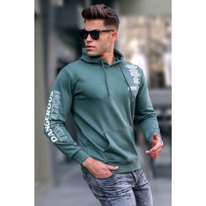 Madmext Khaki Printed Men's Sweatshirt 5313
