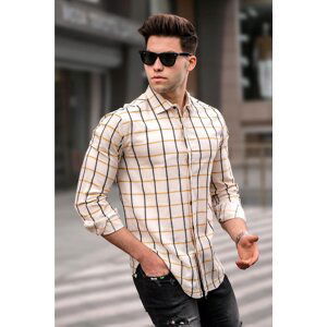 Madmext Men's Yellow Shirt 4938