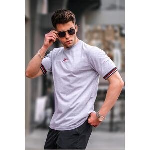 Madmext Men's Gray Basic T-Shirt
