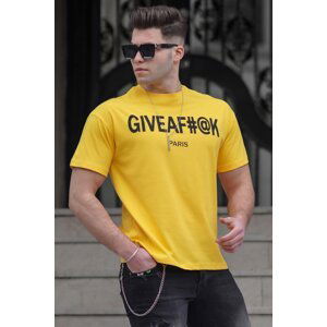 Madmext Men's Yellow T-Shirt 4969