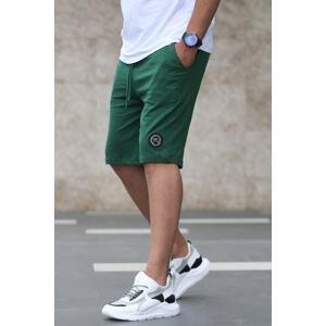 Madmext Green Casual Shorts With Ripped Detail 2923