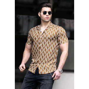 Madmext Camel Men's Shirt 4927