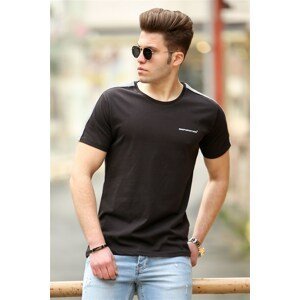 Madmext Men's Basic Black T-Shirt 4513