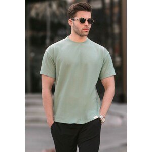 Madmext Mint Green Regular Fit Basic Men's T-Shirt 6099