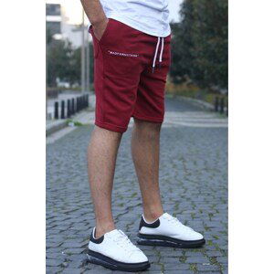 Madmext Burgundy Capri Shorts 5407