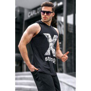 Madmext Black Hooded Undershirt 2649