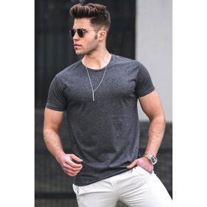 Madmext Anthracite Men's Basic T-Shirt 3047