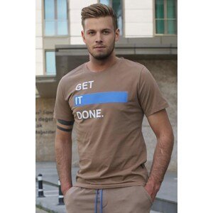 Madmext Printed Brown T-shirt 5182