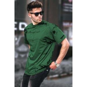 Madmext Men's Green Over Fit T-Shirt 5207