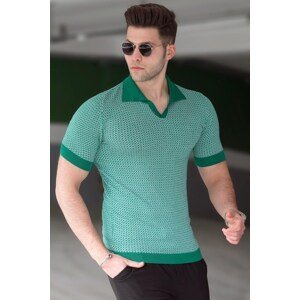 Madmext Green Polo Men's T-Shirt 5077