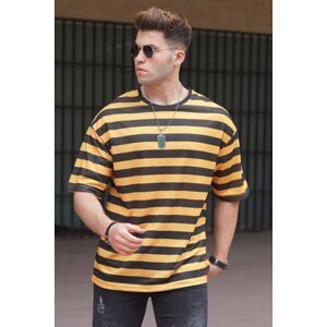 Madmext Men's Yellow Oversize T-Shirt 4995