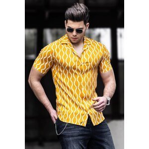 Madmext Men's Yellow Shirt 4927